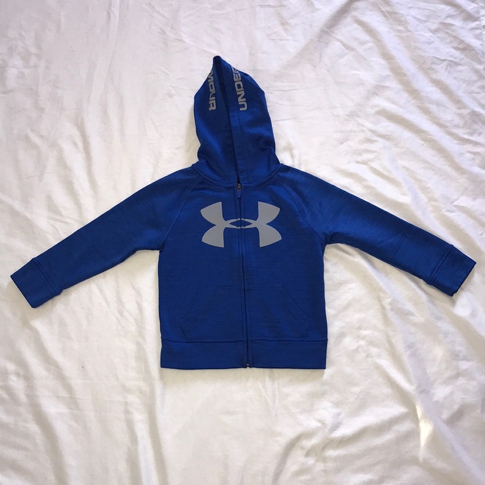 Boys Blue Under Armour Zip-Up Hoodie.  Size 4.